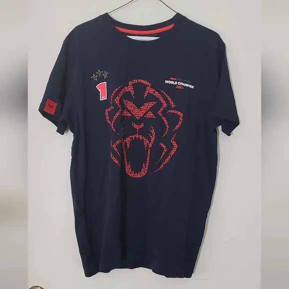 Max Verstappen 2023 World Champion Commemorative T-shirt Large - Picture 1 of 5